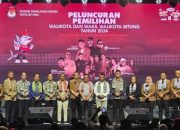 Peluncuran Tahapan Pilkada KPU Kota Bitung Berlangsung Spektakuler