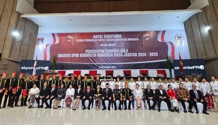 35 Anggota DPRD Kabupaten Minahasa dilantik Ketua PN Tondano, ini nama-namanya