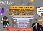 Panwascam Tomohon Barat buka pendaftaran Pengawas TPS, daftar yuk!