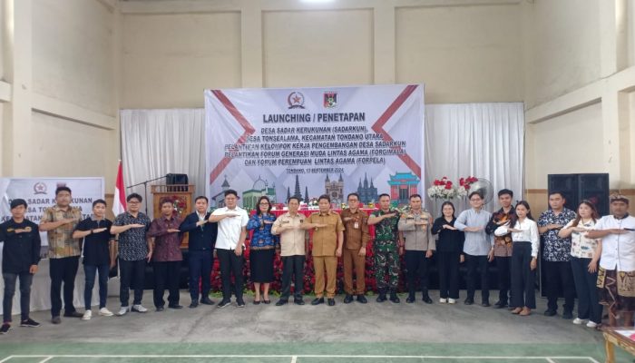 Dilaunching Bupati Kumendong, Desa Tonsea Lama ditetapkan sebagai Desa Sadarkun