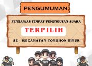 Pengumuman Hasil Seleksi PTPS Kecamatan Tomohon Timur