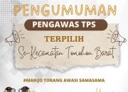 Pengumuman Hasil Seleksi PTPS Kecamatan Tomohon Barat