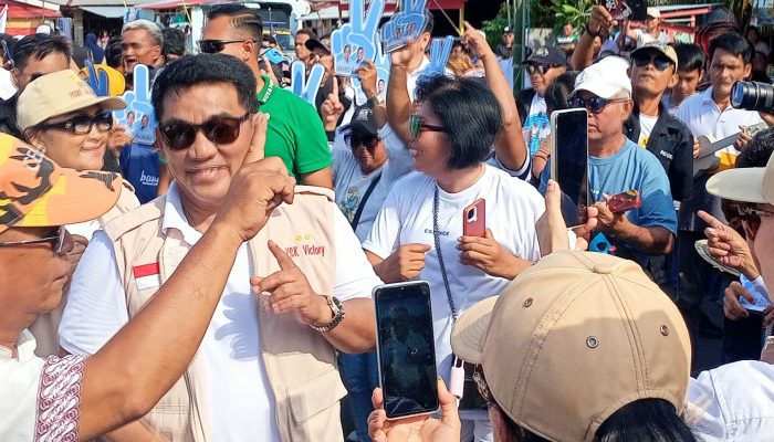 Girang-Girang Sambut Kedatangan YSK di Papusungan, Yulius : Saya Jatuh Cinta dengan Pulau Lembeh