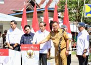 Bupati Jemmy Kumendong hadiri peresmian jalan Inpres oleh Presiden Joko Widodo