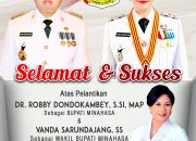 Pemkab Minahasa dan Masyarakat Ucapkan Selamat Atas Dilantiknya RD-Vasung Sebagai Bupati dan Wakil Bupati Minahasa 2025-2030