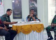 Kodim 1310/Bitung Bahas TMMD Bersama Wartawan