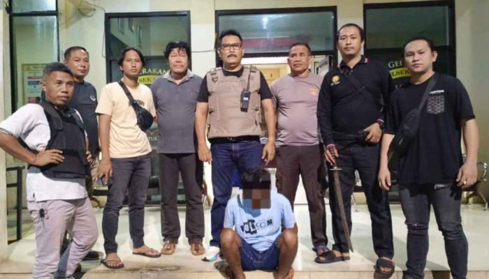 Polres Bitung Amankan Pria Bersenjata Tajam dalam Operasi Brantas Premanisme
