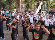 Sambut Hari Bhayangkara ke-79, Polres Bitung Gelar Olahraga Bersama