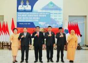 Sekda Lynda Watania hadiri pelantikan Galang dan Kumendong oleh Gubernur Yulius Selvanus