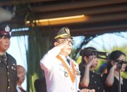 Wabup Vasung Irup Upacara Penurunan Bendera HUT ke-80 RI