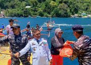 Guskamla Gelar Aksi Peduli Nelayan di Perairan Lembeh pada HUT ke-80 RI