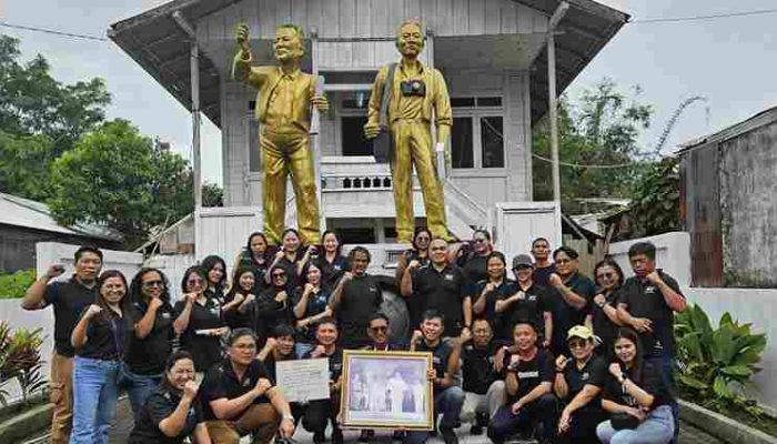 Pegawai BKK Bitung Berkunjung ke Tugu Pers Mendur: Merawat Ingatan Sejarah Kemerdekaan