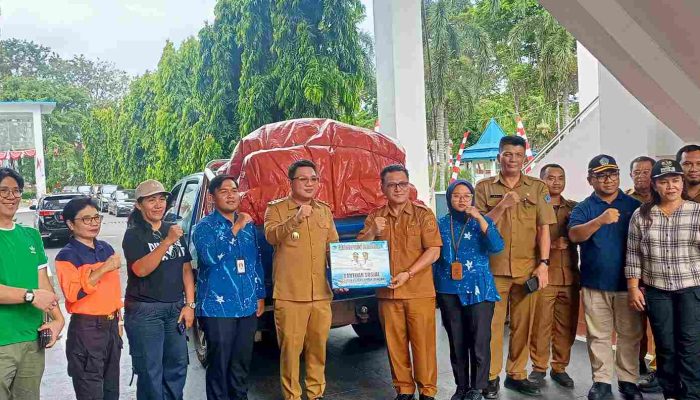 Melalui Pemprov Sulut, Kemensos Salurkan Bantuan Banjir ke Bitung