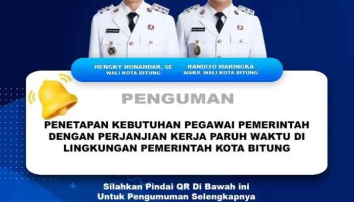 Pemkot Bitung Tetapkan 1.219 PPPK Paruh Waktu