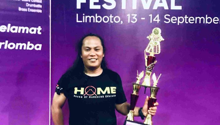 Putra Bitung, Ical Rumokoy, Antar Drum Corps SDN 8 Kwandang Raih Juara 2 Umum HMF 2025