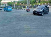 Pasir Menumpuk di Jalan Protokol, Citra dan Keindahan Kota Bitung Terancam Tercoreng