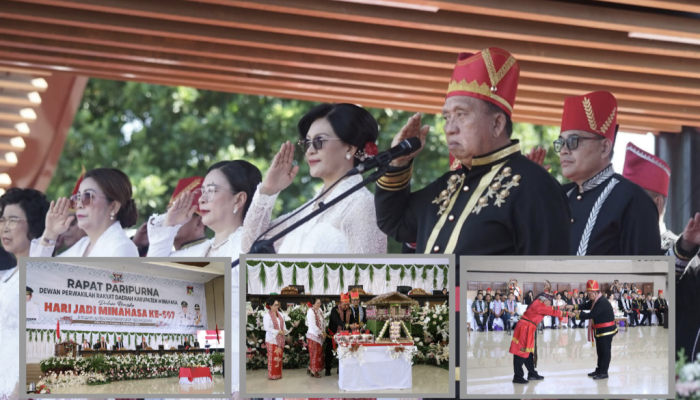 Meriah, peringatan Hari Jadi Kabupaten Minahasa ke-597