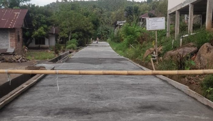 Pemerintah Desa Aergale Genjot Peningkatan Infrastruktur, Rabat Beton Jaga V Rampung Dikerjakan