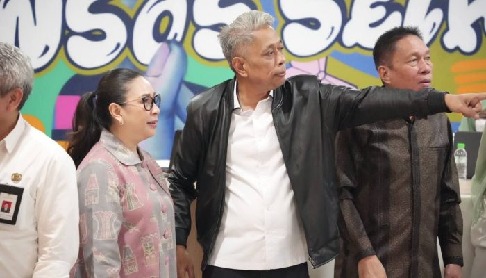 Wabup Vasung audiensi dengan Wamensos, bahas program sosial dan DTSEN