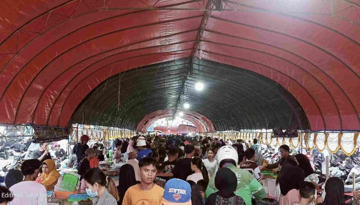 Pasar Takjil di Pusat Kota Bitung Ramai, Warga Antusias Sambut Ramadhan