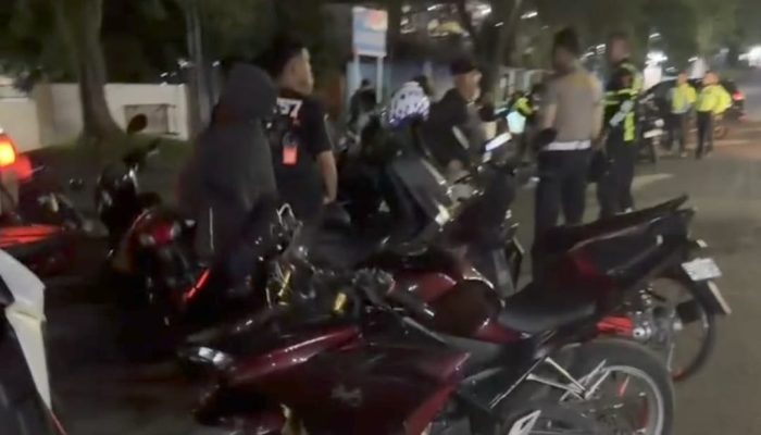 Respons Cepat Aduan Warga, Satlantas Polres Bitung Tertibkan Balap Liar dan Knalpot Brong