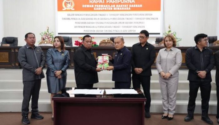 DPRD Minahasa Gelar Paripurna Pembahasan Tiga Ranperda