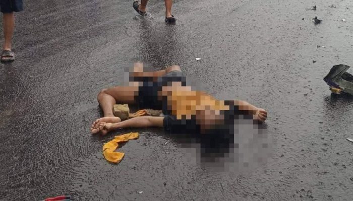 Pengendara Motor Tewas Usai Tabrakan dengan Pick Up di Bitung