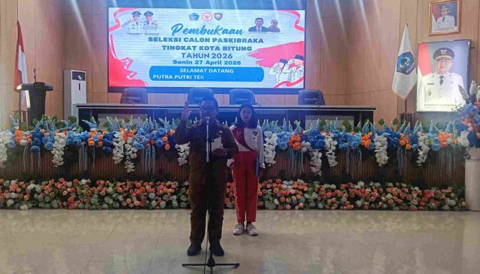 Seleksi Calon Paskibraka Kota Bitung 2026 Resmi Dibuka, Hengky Honandar Tekankan Disiplin dan Nasionalisme