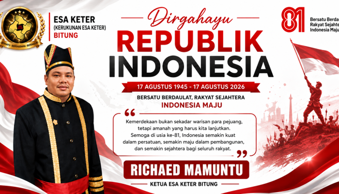 Richaed Mamuntu Ajak Warga Bitung Maknai Kemerdekaan dengan Menjaga Persatuan