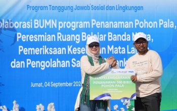PELNI dan BUMN Bersinergi di Banda Neira, dari Bibit Pala hingga Pemeriksaan Mata
