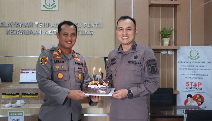 Polres Bitung Beri Kejutan untuk Kejari, Sinergi Penegakan Hukum Diperkuat