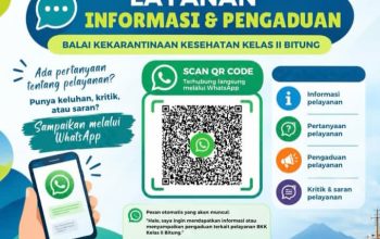 BKK Bitung Buka Berbagai Kanal Pengaduan Lewat Satu Pindai QR Code